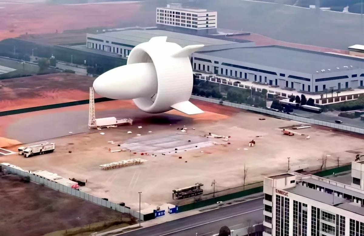 В Китае протестировали летающую электростанцию, которая выглядит как инопланетный корабль