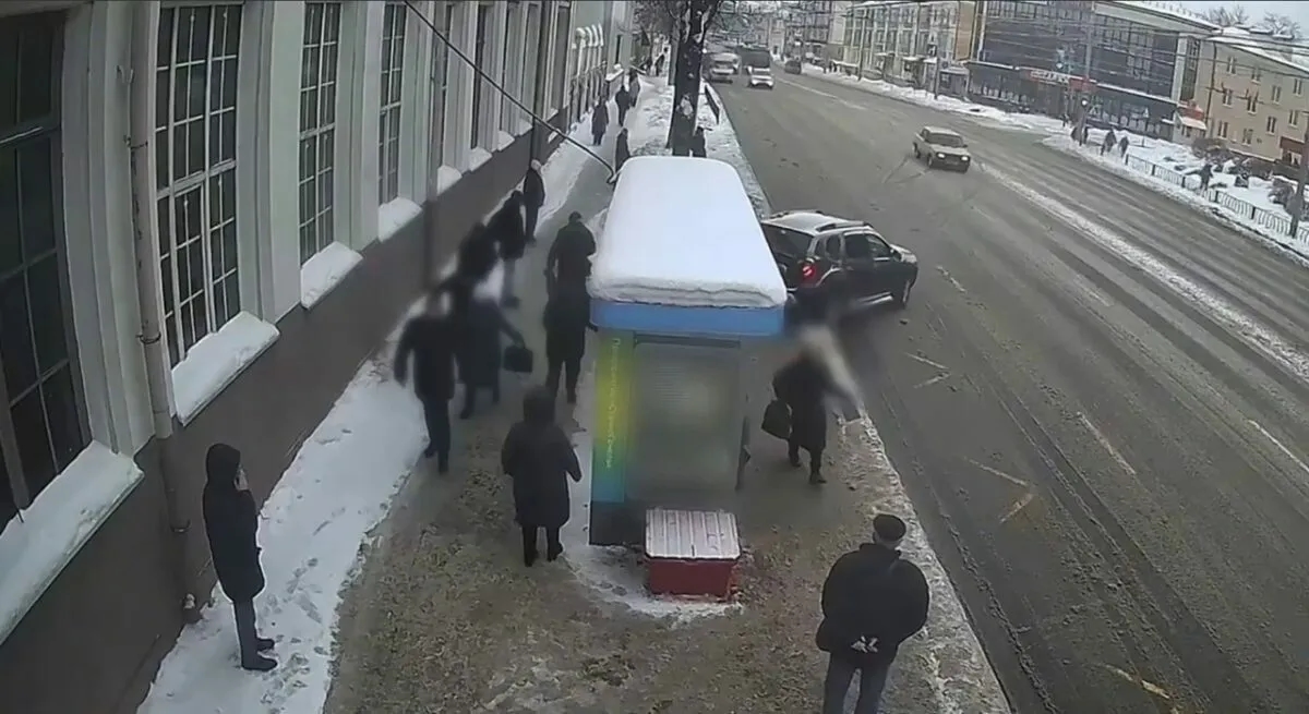 Скриншот видео ГАИ Гомеля