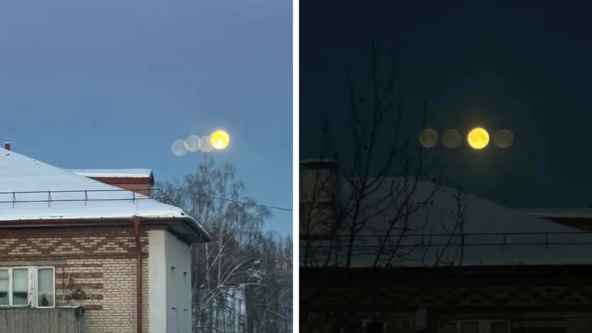 В Сети показали четыре луны в небе над Беларусью. Редкая парселена или иллюзия иллюзии?