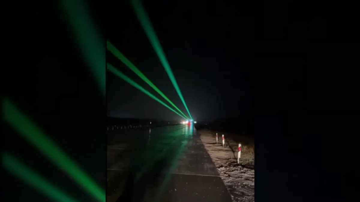 ГАИ решила установить красно-зелёные лазеры на трассах М1 и М4