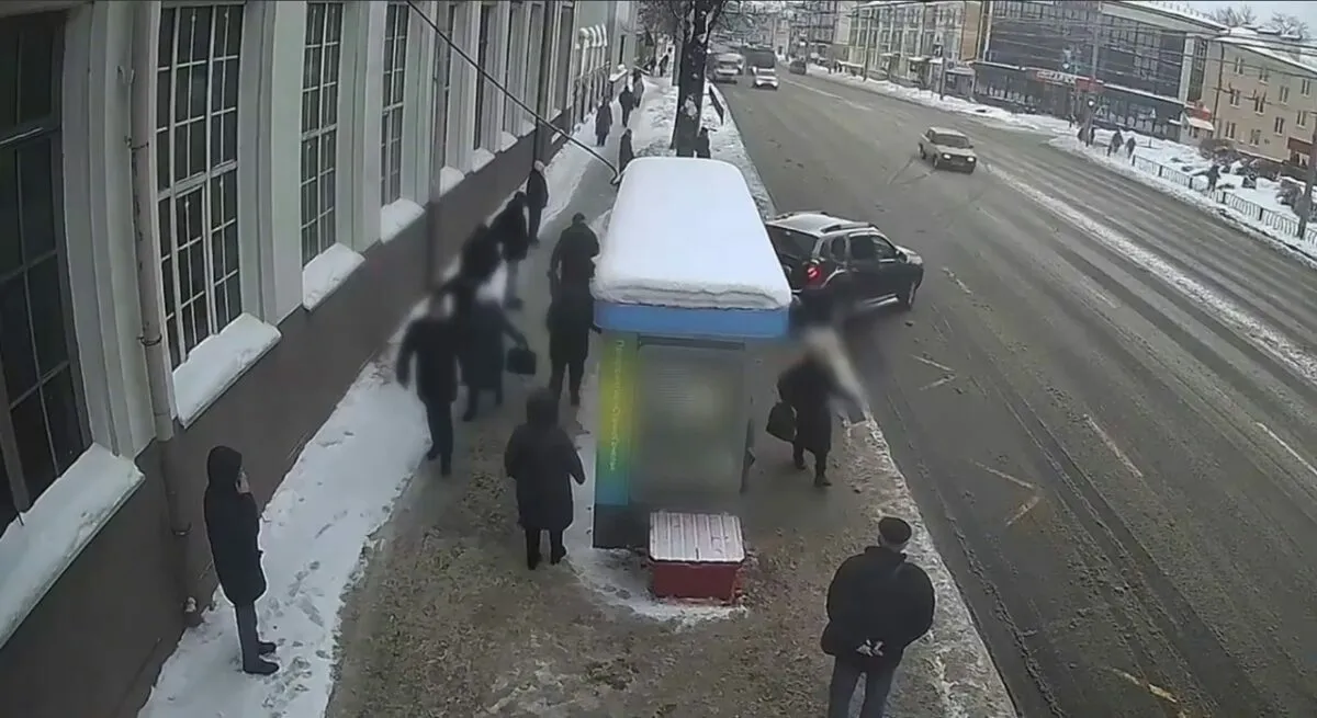 Скриншот видео ГАИ Гомеля