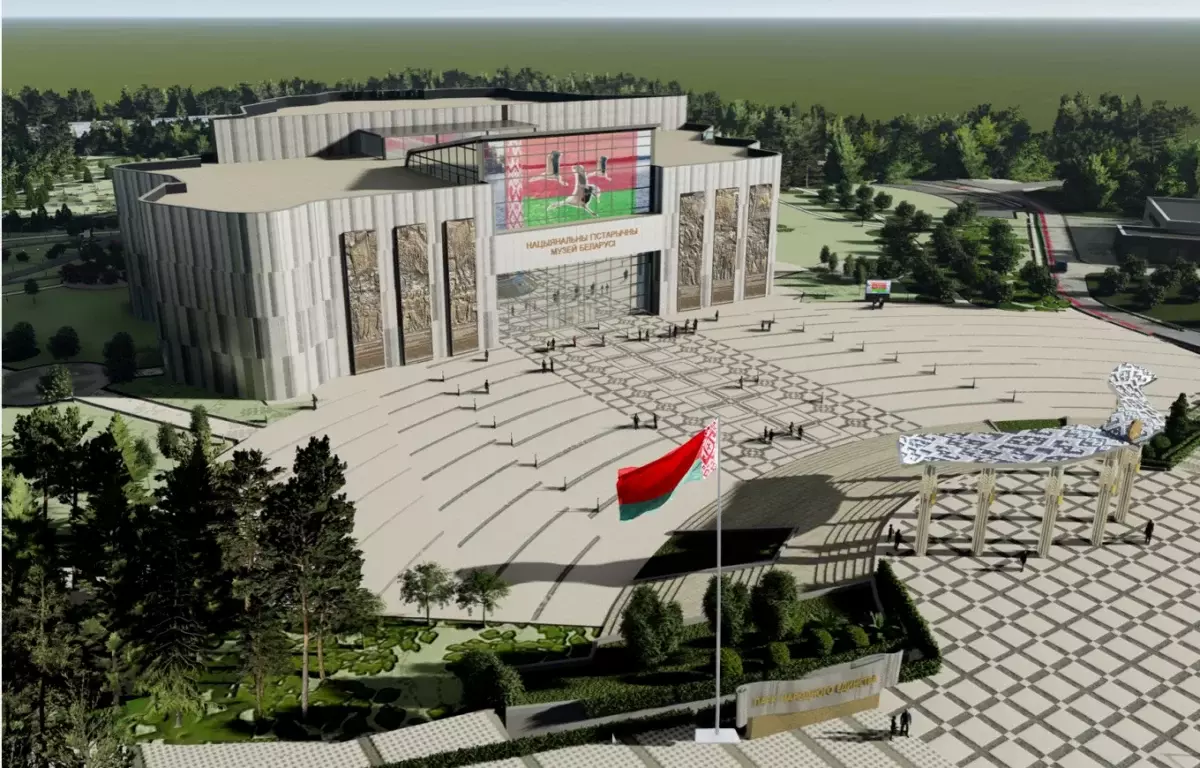 «Минскстрой» показал, что уже сделали на стройке Национального исторического музея в Минске