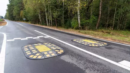 На дорогах под Минском заметили «берлинские подушки» вместо «лежачих полицейских». В чём преимущество?