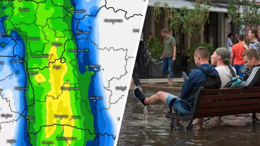 Белгидромет объявил «оранжевую» опасность из-за ливней в двух областях. Где остановится зона дождей?