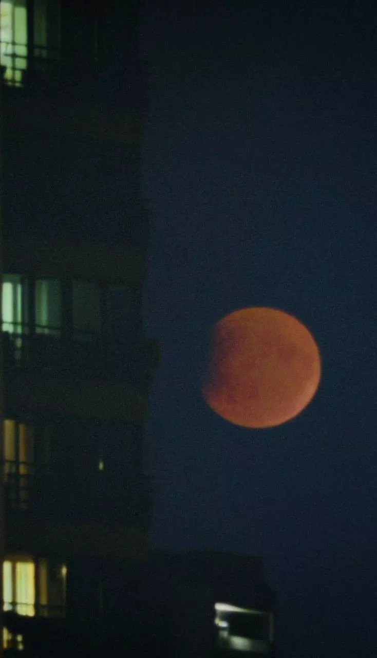 Появились снимки Кровавой Луны над Беларусью