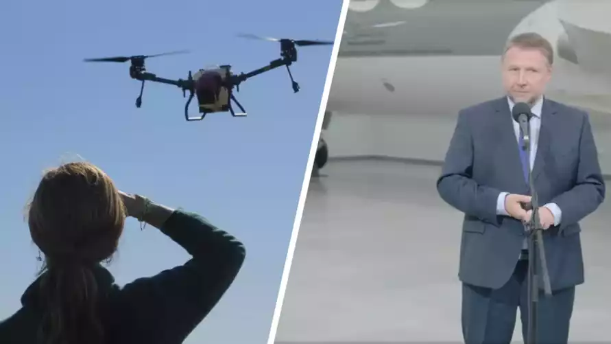 МВД Польши пожаловалось на «повышенную активность белорусских дронов» на границе