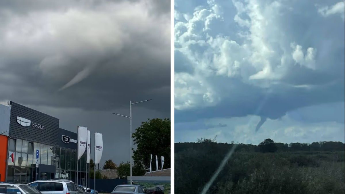 На Брестчине сняли зачатки смерчей, а на Минск обрушился тропический ливень