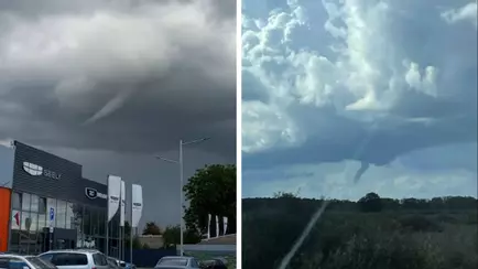 На Брестчине сняли зачатки смерчей, а на Минск обрушился тропический ливень