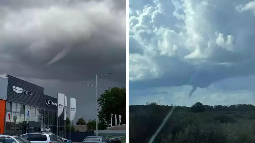 На Брестчине сняли зачатки смерчей, а на Минск обрушился тропический ливень