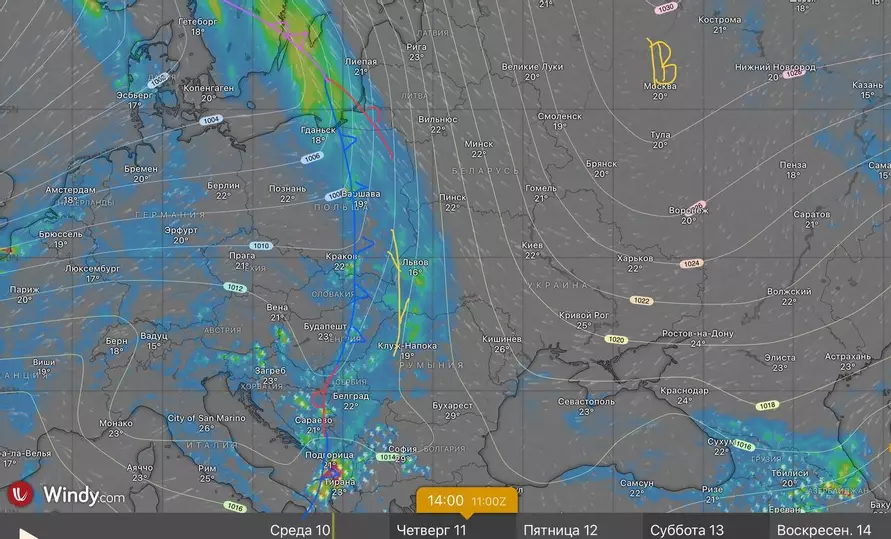 Синоптики предупредили белорусов о ливнях с грозами и похолодании. Но не надолго