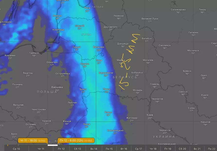 Синоптики предупредили белорусов о ливнях с грозами и похолодании. Но не надолго