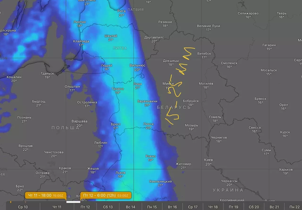 Синоптики предупредили белорусов о ливнях с грозами и похолодании. Но не надолго