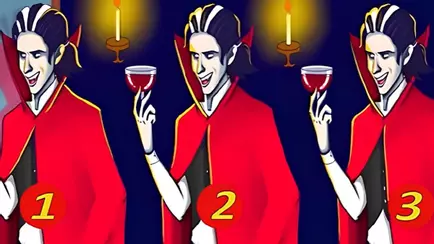 Какой из вампиров на картинке ненастоящий? У вас есть 5 секунд, чтобы понять это