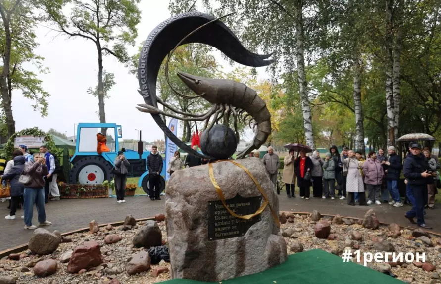 Белорусам показали, как выглядит памятник белорусской креветке