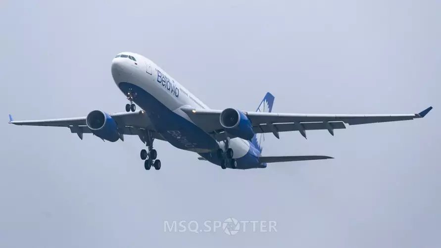 Минтранс показал полет второго дальнемагистрального Airbus A330-200, приобретенного «Белавиа»