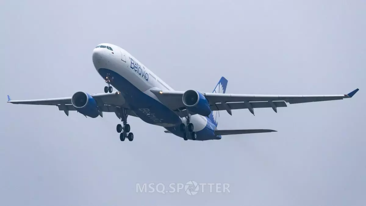 Минтранс показал полет второго дальнемагистрального Airbus A330-200, приобретенного «Белавиа»