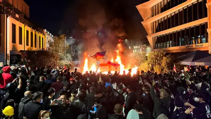 В Грузии протестующие штурмовали президентский дворец