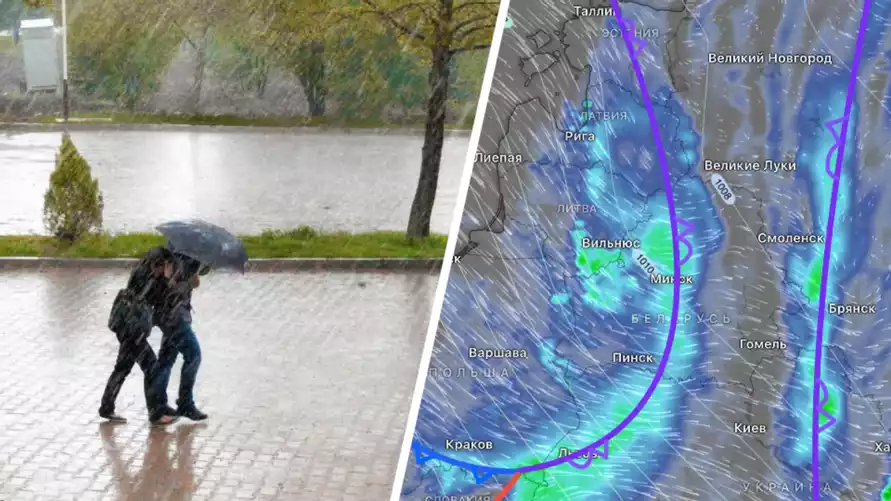 Синоптики назвали районы Беларуси, куда грозы с ливнями и ветром в 72 км/ч не доберутся в выходные