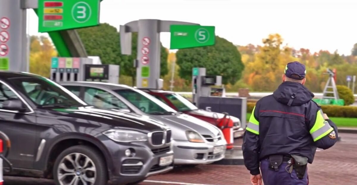 Скриншот видео ГАИ Гродненщины