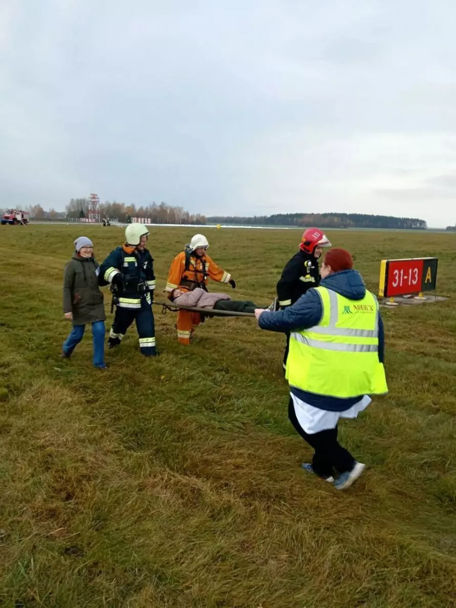 В Могилеве учились спасать пассажирский Boeing