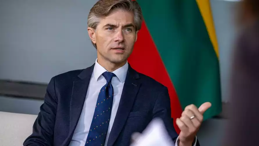 На фото глава МИД Литвы Кястутис Будрис