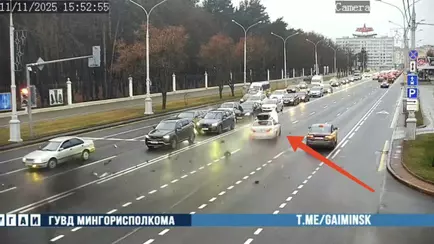 В Минске водитель BMW устроил два ДТП за две минуты, протаранив 8 машин