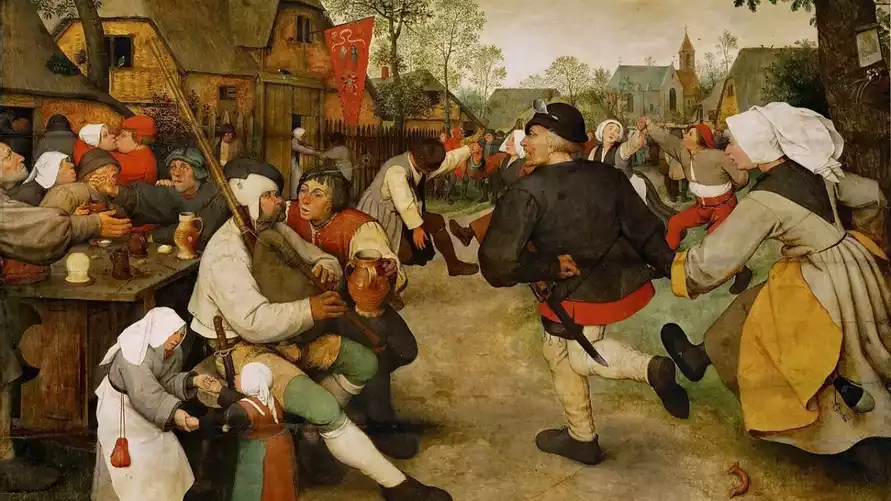 Картина Питера Брейгеля "Крестьянский танец"