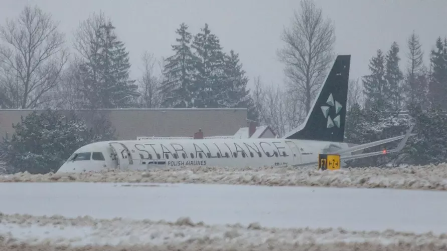 В Вильнюсском аэропорту посадка самолета едва не привела к катастрофе