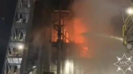 В Новополоцке загорелся НПЗ «Нафтан»