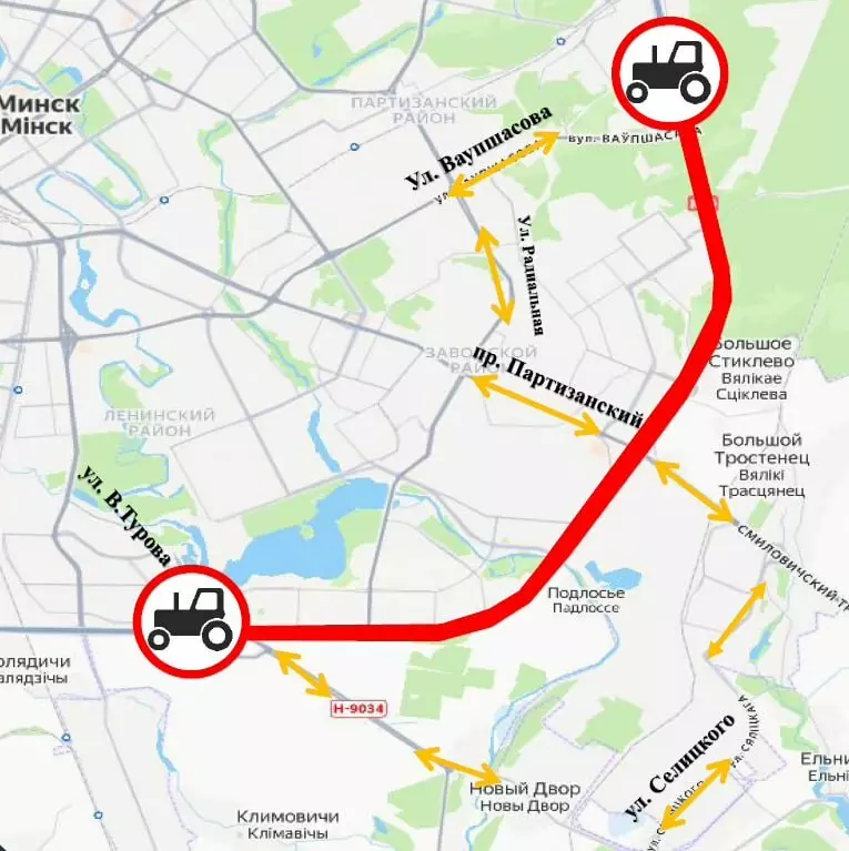 На половине МКАД в Минске запретили ездить одному виду транспорта