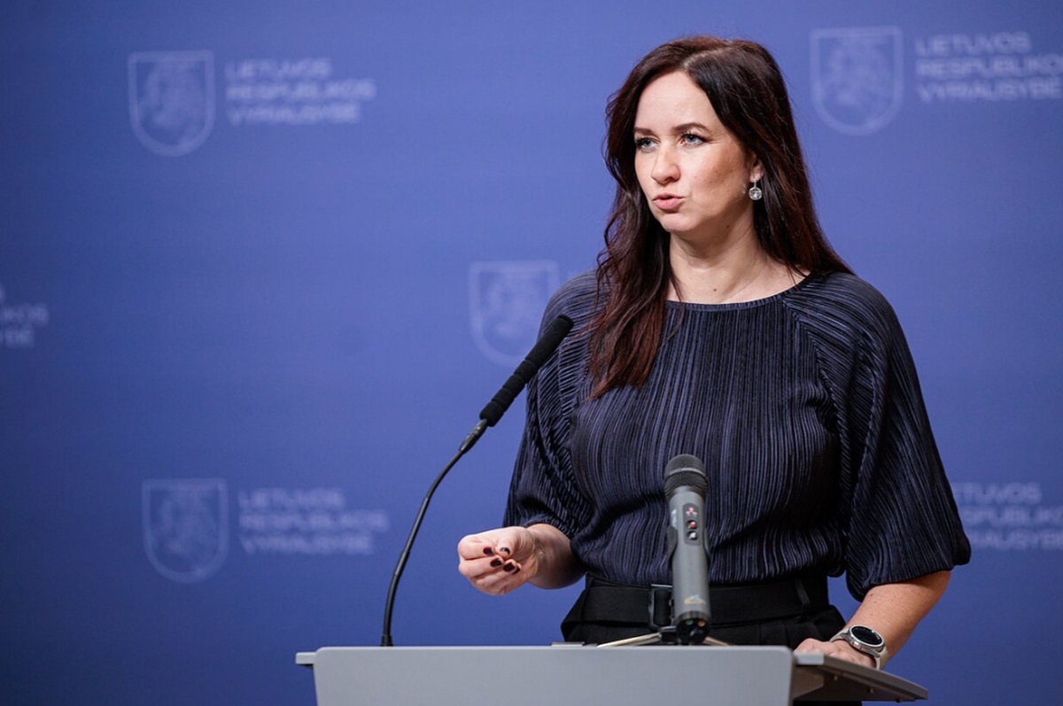 На фото премьер-министр Литвы Инга Ругинене