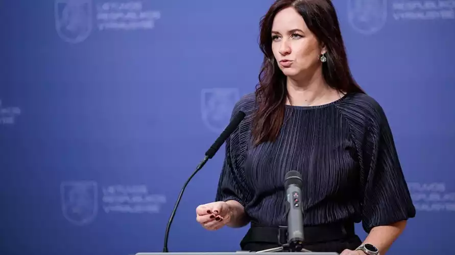 На фото премьер-министр Литвы Инга Ругинене