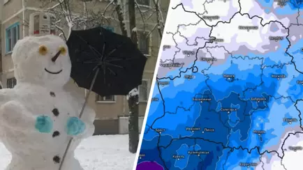 Синоптики пообещали белорусам первую «репетицию» зимы. Где до 10 см снега и -9°С в выходные?