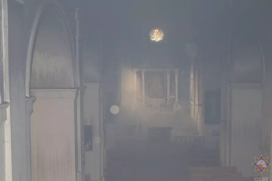 В МЧС назвали причину пожара костёла под Гродно