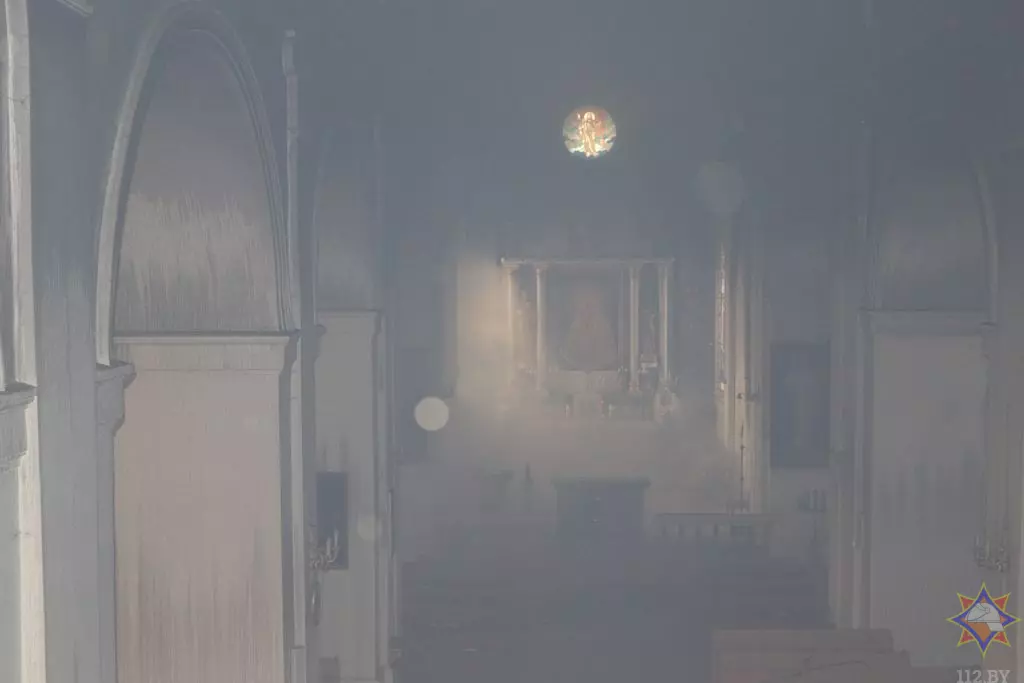 В МЧС назвали причину пожара костёла под Гродно