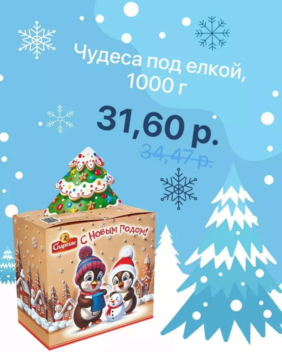 Белорусская фабрика снизила цена на новогодние подарки. Какой за 10,46 руб?