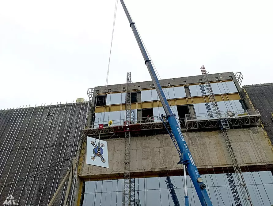 «Минскстрой» показал, что уже сделали на стройке Национального исторического музея в Минске