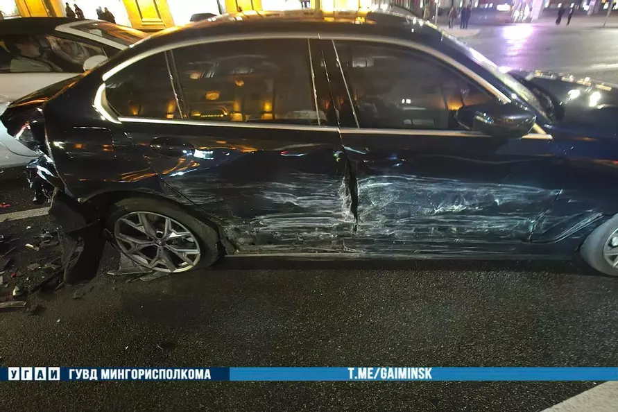 В Минске водитель BMW спровоцировал ДТП с пятью авто
