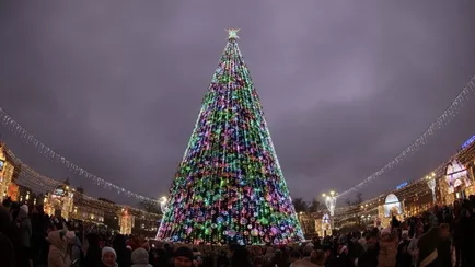 В Минске зажгли главную ёлку Беларуси