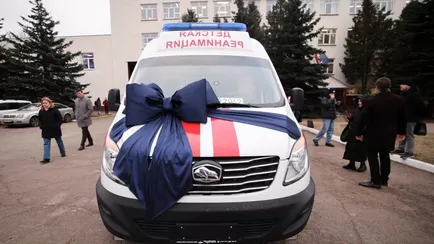 На МАЗе представили первый белорусский детский реанимобиль