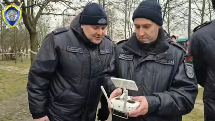 Следователи запустили квадрокоптер у дома в Гомеле, где обрушились перекрытия