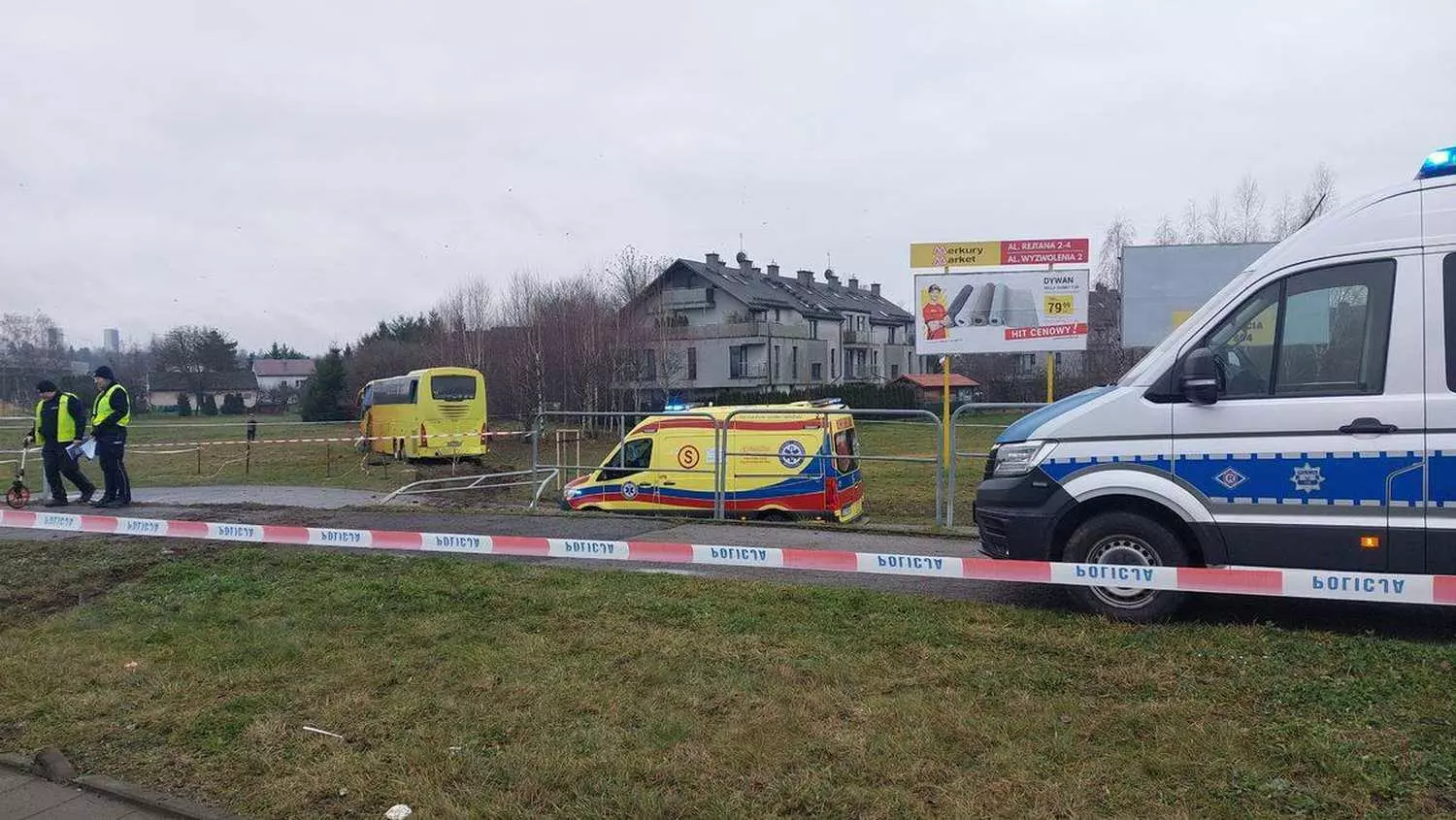 В Польше автобус с 47 белорусами съехал с трассы