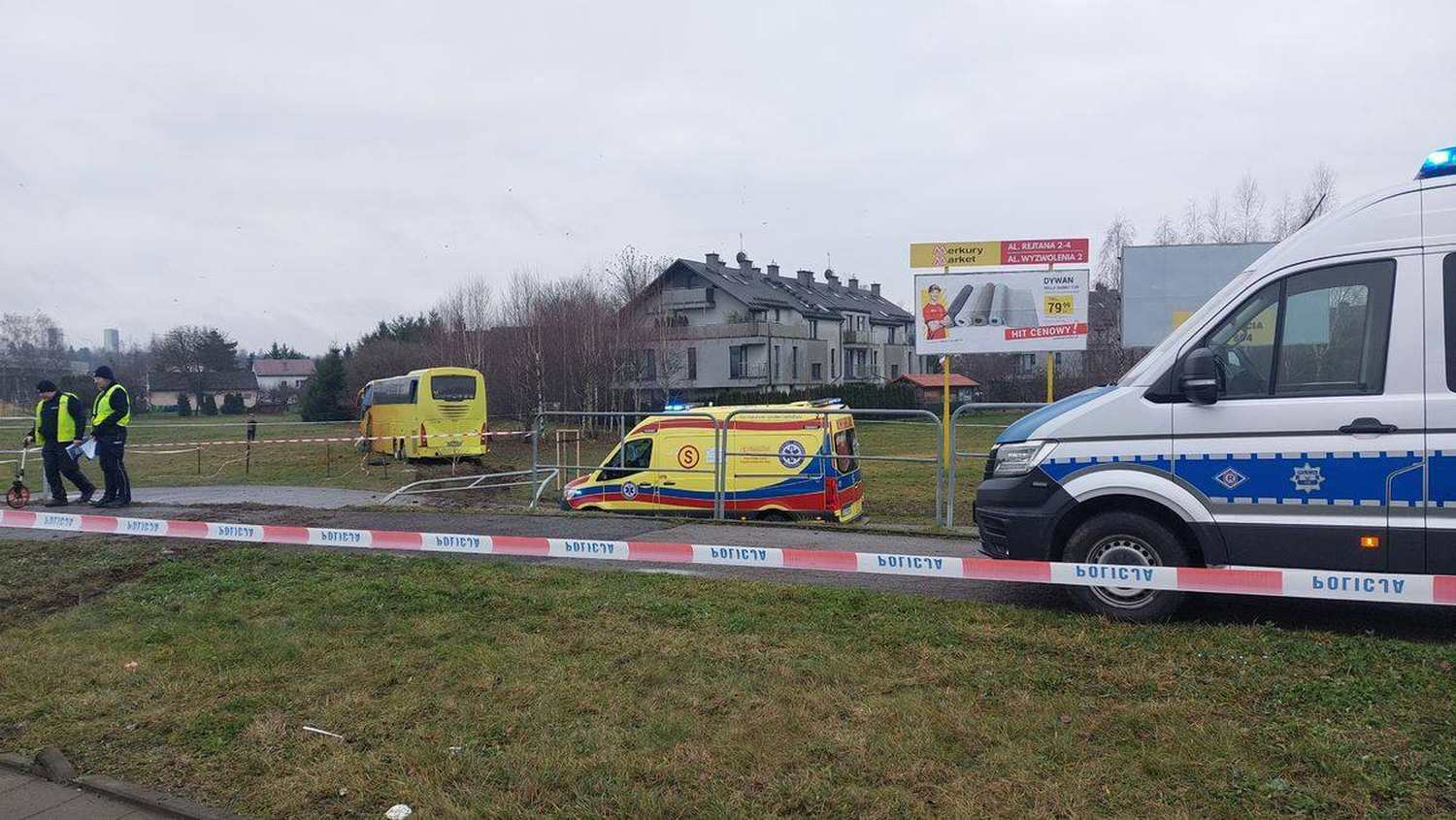 В Польше автобус с 47 белорусами съехал с трассы