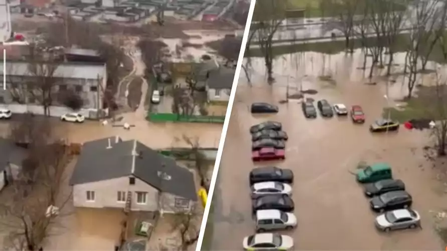 В Минске в декабре случилось "наводнение"