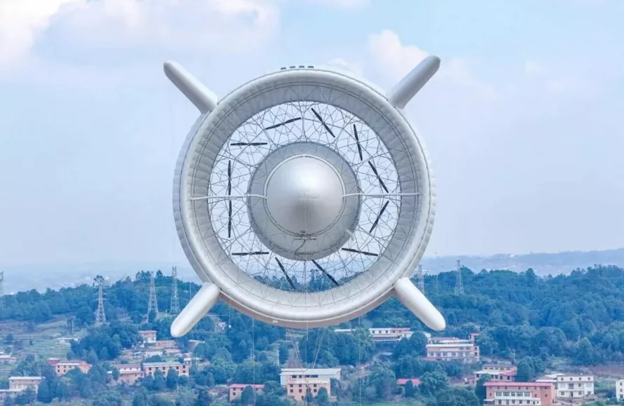 В Китае протестировали летающую электростанцию, которая выглядит как инопланетный корабль