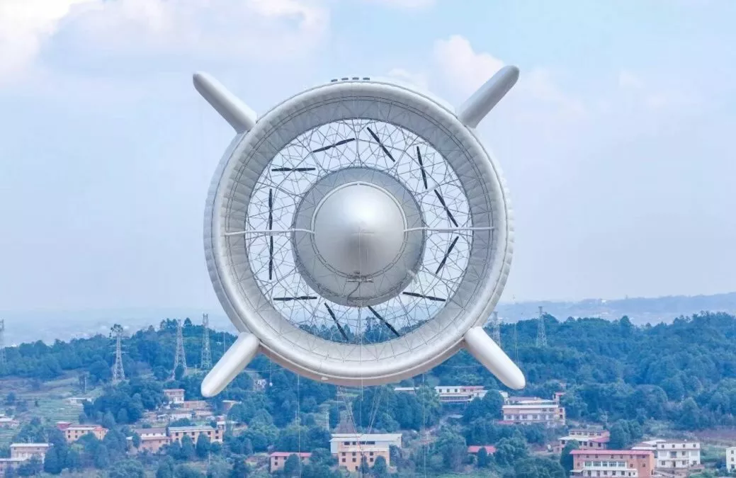 В Китае протестировали летающую электростанцию, которая выглядит как инопланетный корабль