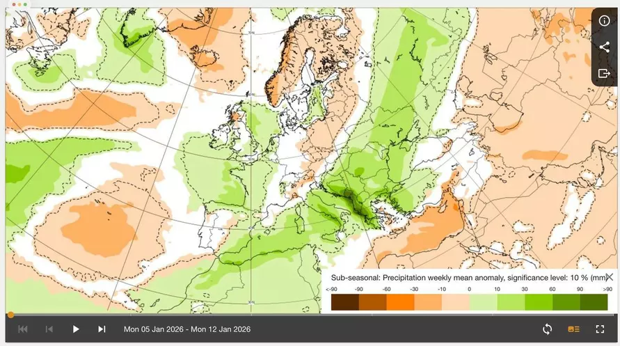 Может подвалить - ECMWF пророчит Беларуси возвращение морозов в январе. И не только их