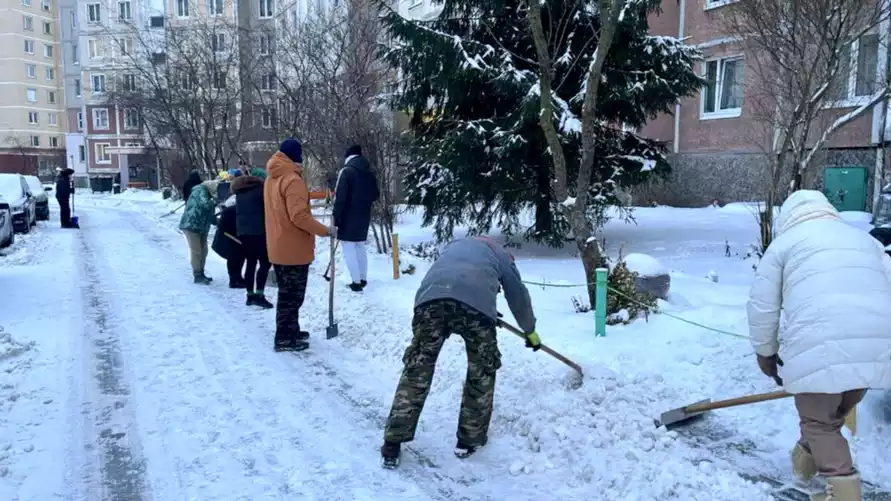 ГАИ оштрафовала жителей Речицы, которые чистили снег. Что сделали не так