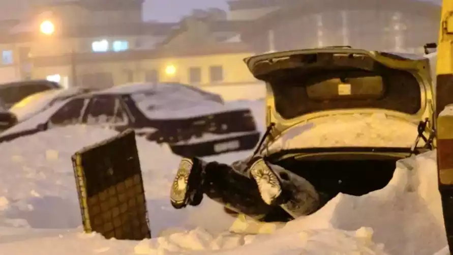 Где в Беларуси нападало снега больше всего. Образовался мощный "снежный язык"
