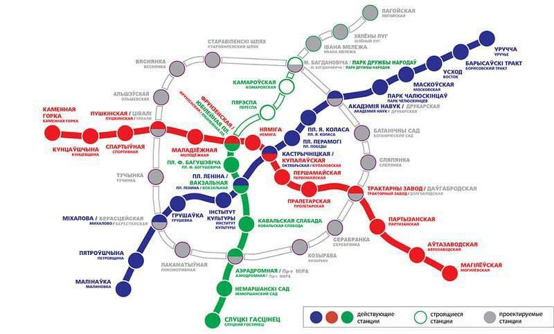 В новой схеме метро Минска исчезли 6 станций